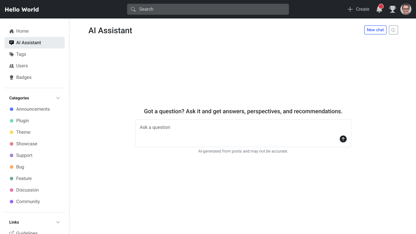 AI Assistant Screenshot